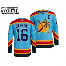 Florida Panthers Aleksander Barkov 16 Adidas 2022 Reverse Retro Blauw Authentic Shirt - Kinderen